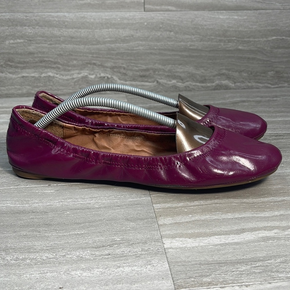 Lucky Brand Vegan Patent Leather Slip On Ballet Flats Size 9.5